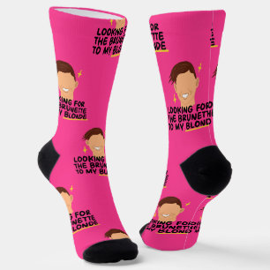Chaussette À la recherche de la brune pour ma blonde