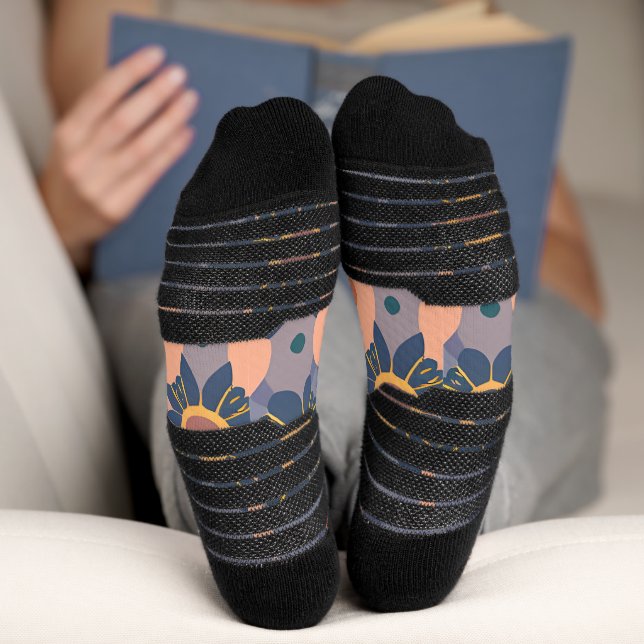 Chaussette Abstract Dream Wave – Vibrant Surreal Flow (Fond)