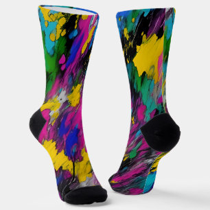 Chaussette Abstrait éclat de peinture