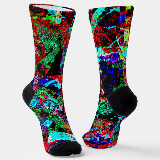 Chaussette abstraite captivante, charme chromatiqu