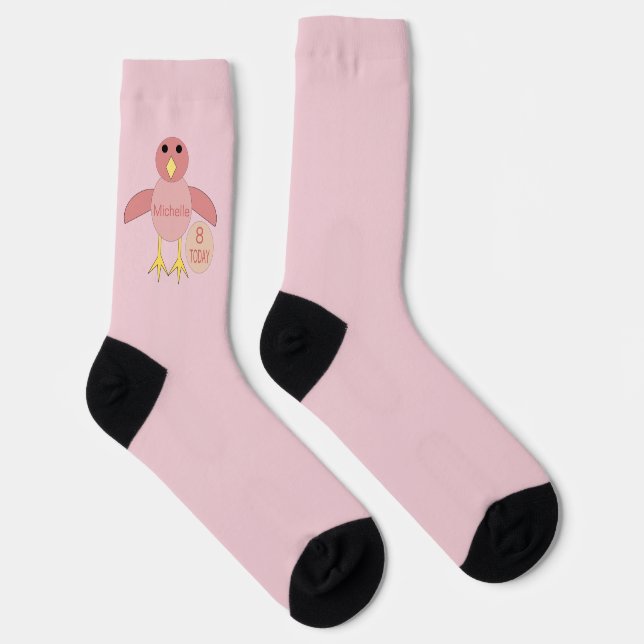 Chaussette Âge personnalisé Fille Chick (Droite)