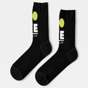Chaussette Aimer Et Live Tennis Sports Ventilateur Nom Person