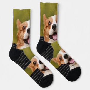 Chaussette Ajouter photo de chien personnalisé Customisé
