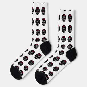 Chaussette Ajouter Votre Logo Business Chic promotionnel Blan
