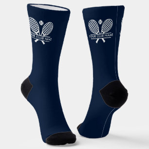 Chaussette Ajouter Votre Nom Club Tennis Team Navy Blue