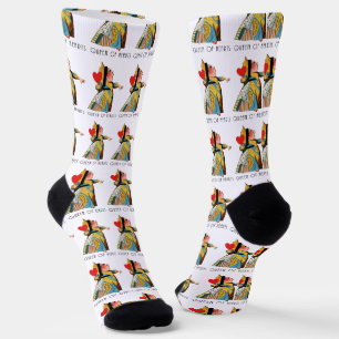 Chaussette Alice à Wonderland