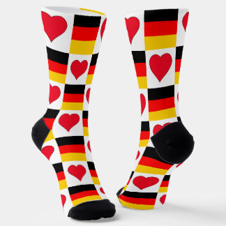 Chaussette Allemagne Drapeau Coeur Motif Fun German Pride