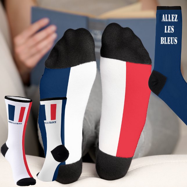 Chaussette Allez les Bleus France football europe 2024 (Créateur téléchargé)