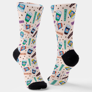 Chaussette AMIS™   Central Perk Vibrant Motif café