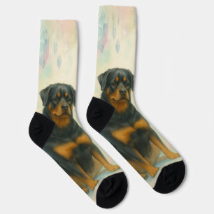 Chaussette Amitié entre Rottweiler et Alien