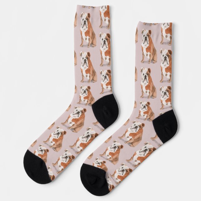 Chaussette Amusant Motif Amoureux des chiens (Gauche)