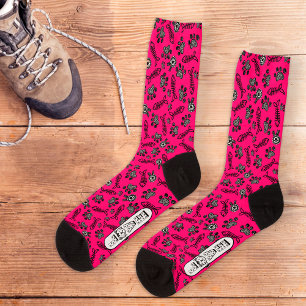 Chaussette Amusants Chaussettes Rose Chaud Mignons Kawaii Pou