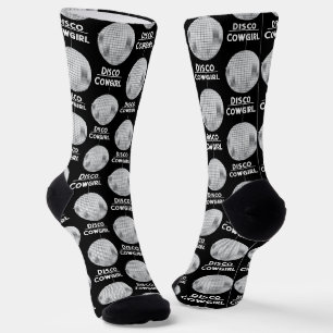 Chaussette Amusants Disco Ball Disco Cowgirl Bachelorette