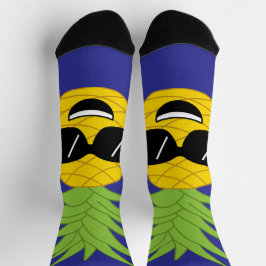 Chaussette Ananas géant Funny Hawaiian Luau