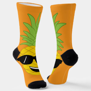 Chaussette Ananas géant Funny Orange Hawaiian Luau