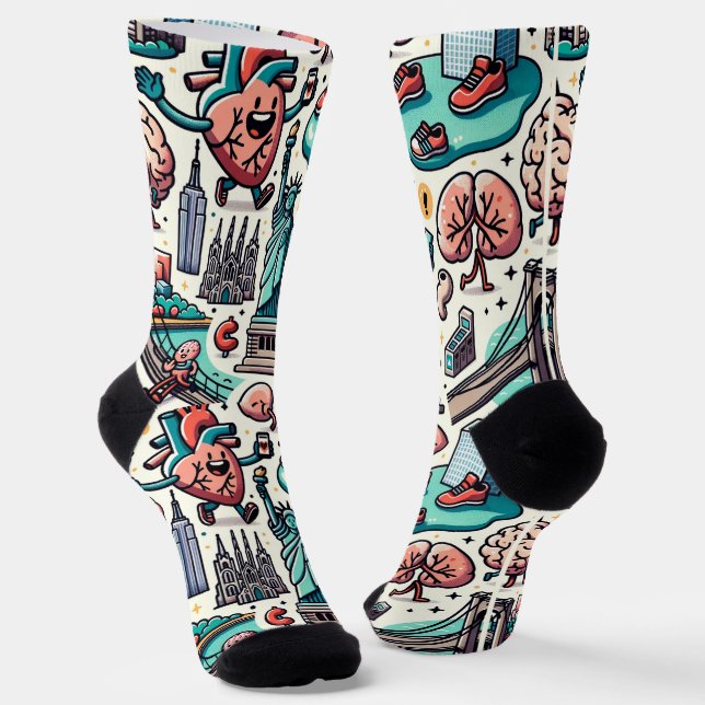 Chaussette Anatomie de New York (Angulaire)