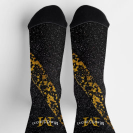 Chaussette Ancien ligne de peinture jaune gris asphalte route