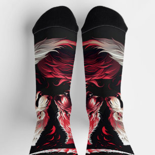 Chaussette Animal Fantastique de l'Esprit du Loup de l'Ombre