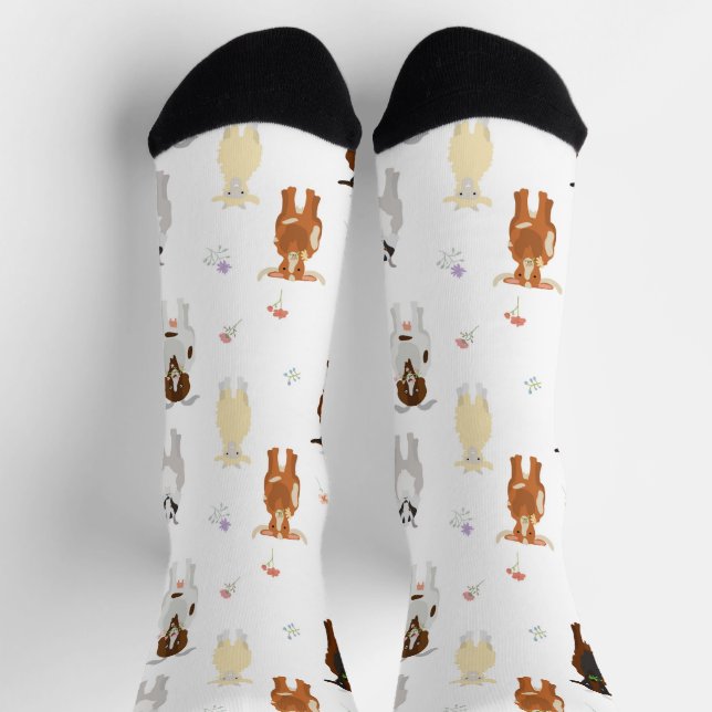 Chaussette Animaux de ferme de chèvres amusants (Haut)