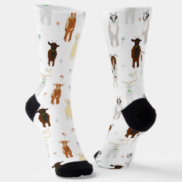 Chaussette Animaux de ferme de chèvres amusants