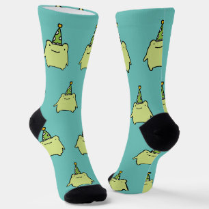 Chaussette Anniversaire Kawaii Grenouille verte - Motif de fê