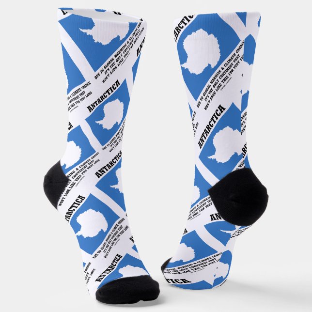 Chaussette Antarctica Global Warming Changement climatique (Angulaire)
