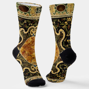 Chaussette Antique Ornementale Italien Motif en pierre
