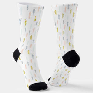 Chaussette Aquarelle douce Chevron Motif