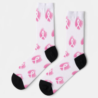 Chaussette Aquarelle du ruban de sensibilisation au cancer du
