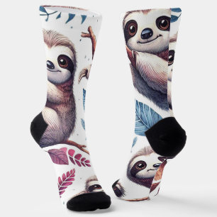 Chaussette Aquarelle vintage mignonne