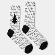 Arbre de Noël en noir et blanc