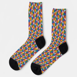 Chaussette Arc-en-ciel, Brown, rose et bleu