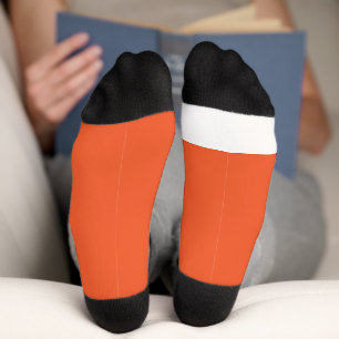Chaussette arrière - plan orange avec