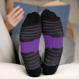 Chaussette arrière - plan violet avec bordure blanche