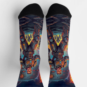 Chaussette Astronaute de Bande Dessinée Maître Grill Galactiq