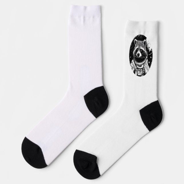 Chaussette astronaute du raton laveur (Gauche)