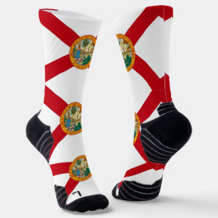 Chaussette Athletic Crew Sock avec drapeau de Floride, États-