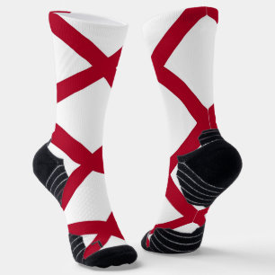 Chaussette Athletic Crew Sock avec drapeau de l'Alabama, État