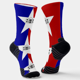 Chaussette Athletic Crew Sock avec drapeau de San Antonio, Ét