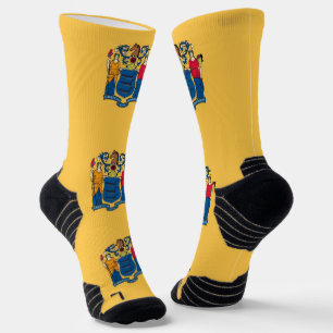 Chaussette Athletic Crew Sock avec drapeau du New Jersey