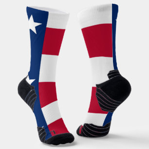 Chaussette Athletic Crew Sock avec drapeau du Texas, États-Un
