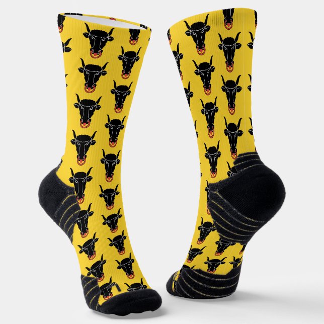 Chaussette Athletic Crew Sock with flag of Uri, Switzerland (Angulaire)