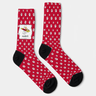 Chaussette AUJOURD'HUI ! Drôle effrayé chien agilité teeter