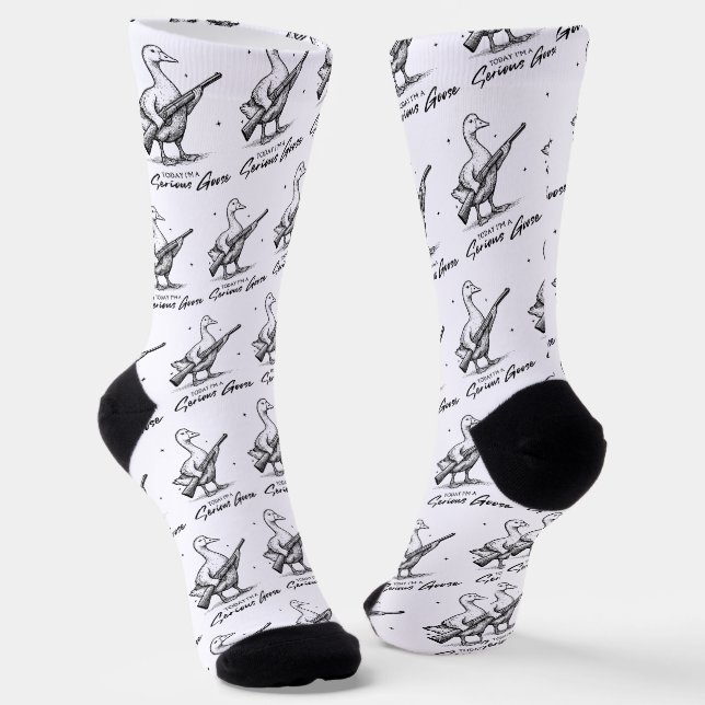 Chaussette Aujourd'hui, je suis une grande oie amoureuse avec (Angulaire)