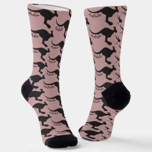Chaussette Australie Kangaroo couleur personnalisée