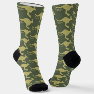 Chaussette Australie Kangaroo couleurs personnalisées Chausse