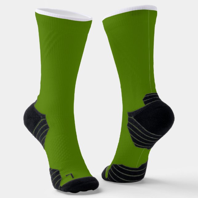 Chaussette Avocado (couleur solide) (Angulaire)