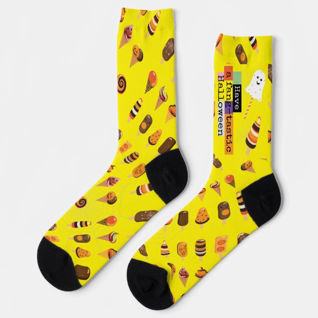 Chaussette "Avoir un fang tastic" Halloween Ice Cream Event (Gauche)