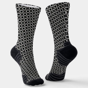 Chaussette Baguettes de blocs noir et blanc