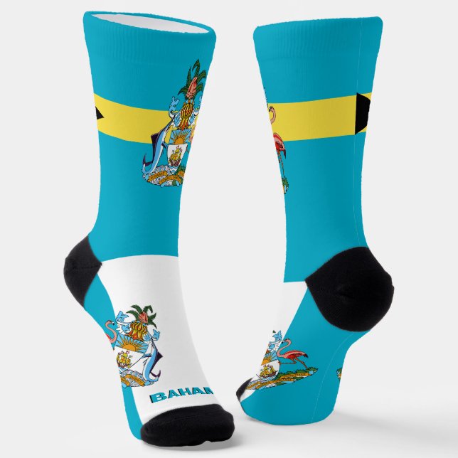 Chaussette Bahamas Drapeau patriotique, Bahamas durables (Angulaire)
